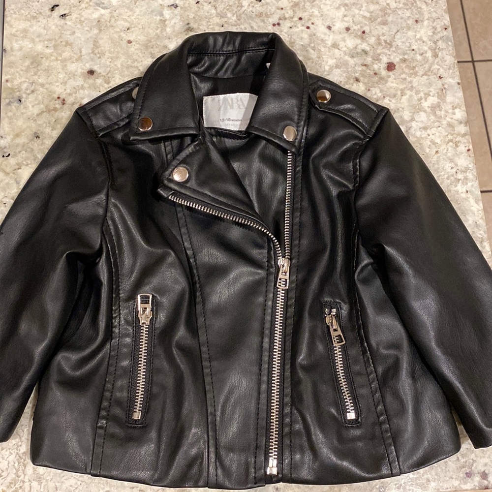 Zara faux leather jacket